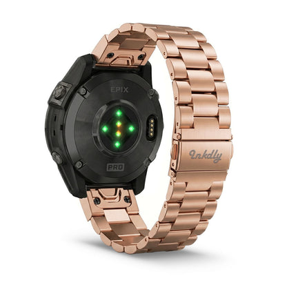 Boss Stainless Garmin Epix Gen 2 Bands Replacement Quick Change 20mm For 42mm Watch Rose Gold