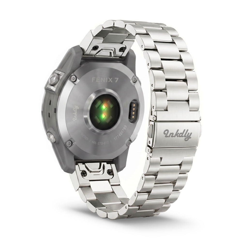 Boss Stainless Garmin Fenix 7 Bands Replacement Quick Change (22mm) Silver