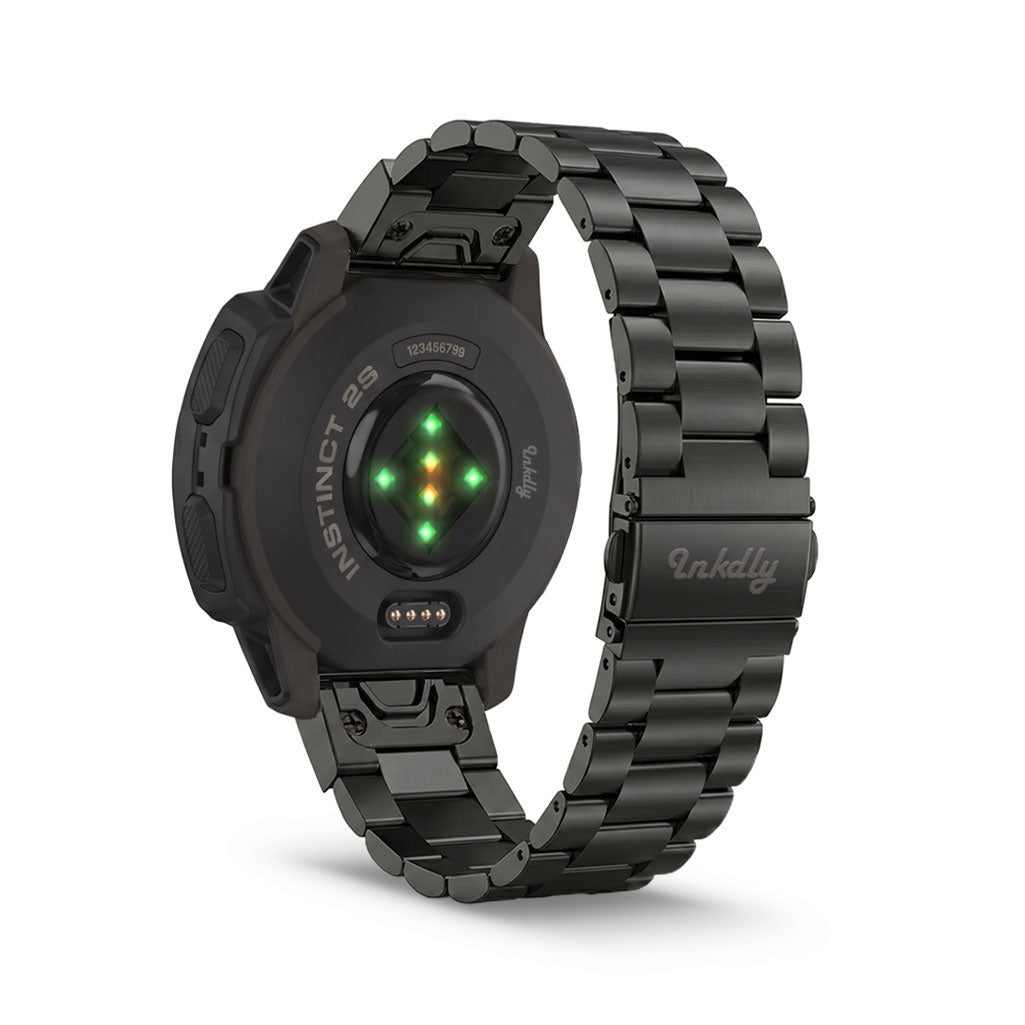 Boss Stainless Garmin Instinct 2S Bands Replacement Quick Change (20mm) Black