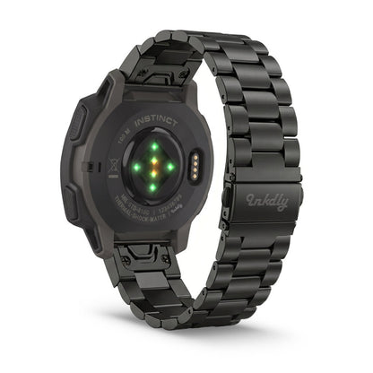 Boss Stainless Garmin Instinct Bands Replacement Quick Change (22mm) Black