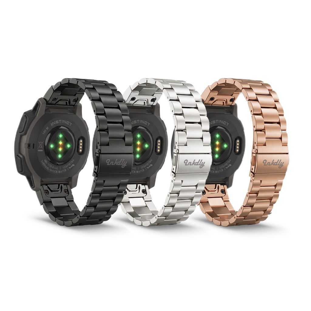 Boss Stainless Garmin Instinct Bands Replacement Quick Change (22mm)