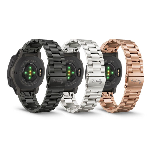 Boss Stainless Garmin Instinct Bands Replacement Quick Change (22mm)