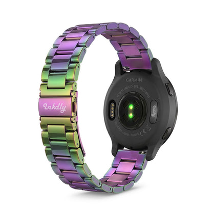 Boss Garmin Venu 2S Bands Replacement Stainless Link (18mm) Iridescent