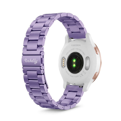 Boss Garmin Venu 2S Bands Replacement Stainless Link (18mm) Light Purple