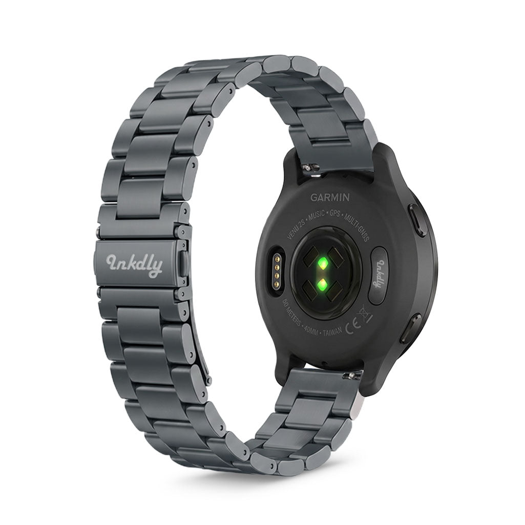 Boss Garmin Venu 2S Bands Replacement Stainless Link (18mm) Space Grey