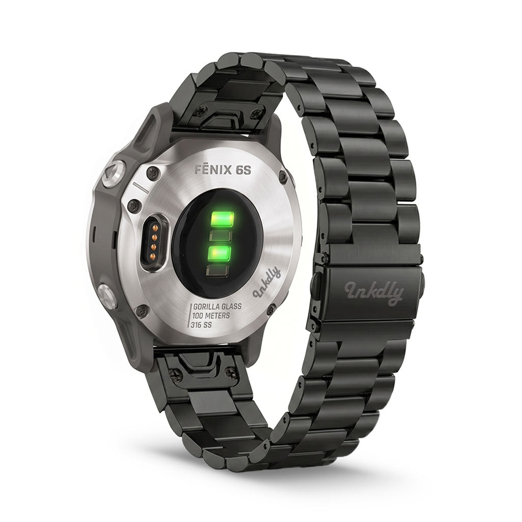 Boss Stainless Garmin Fenix 6S Bands Replacement Quick Change (20mm) Black