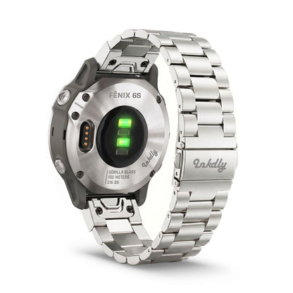 Boss Stainless Garmin Fenix 6S Bands Replacement Quick Change (20mm) Silver
