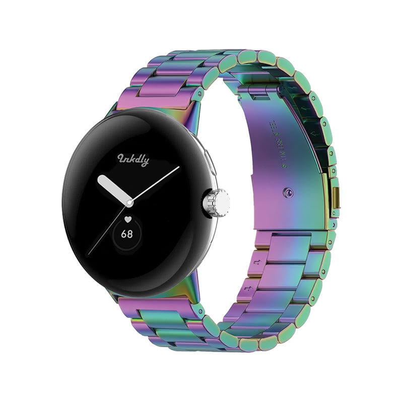 Boss Google Pixel Watch 1 Band Replacement Stainless Link (41mm) Iridescent