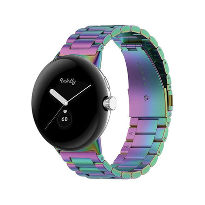 Boss Google Pixel Watch 1 Band Replacement Stainless Link (41mm) Iridescent