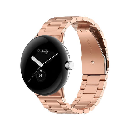 Boss Google Pixel Watch 1 Band Replacement Stainless Link (41mm) Rose Gold