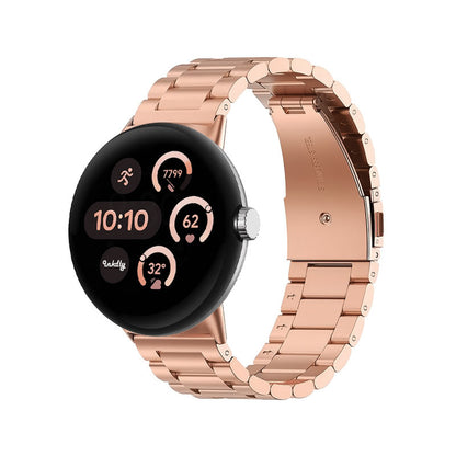 Boss Google Pixel Watch 3 Band Replacement Stainless Link 41MM Rose Gold