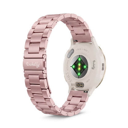 Boss Garmin Venu 3S Bands Replacement Stainless Link (18mm) Rose Pink