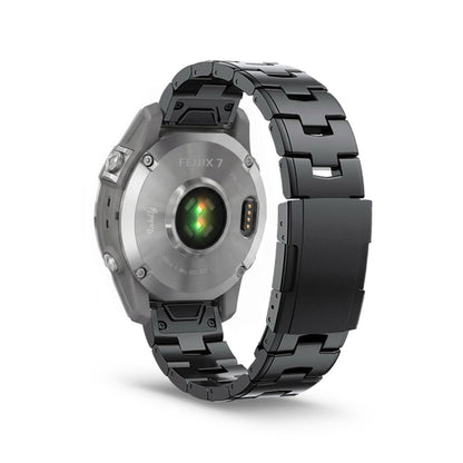 Evo Titanium Garmin Fenix 7 Bands Replacement Quick Change (22mm) Black