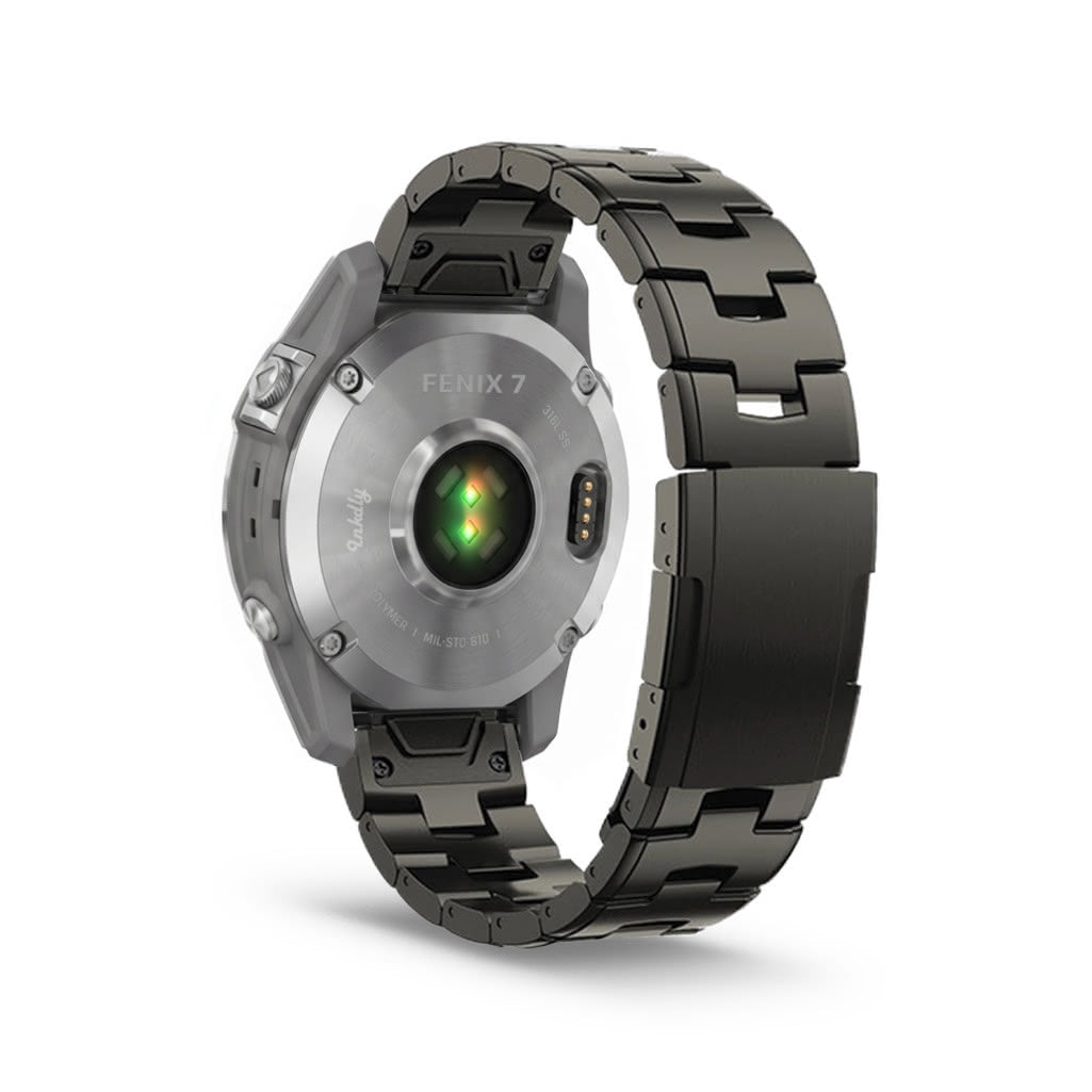 Evo Titanium Garmin Fenix 7 Bands Replacement Quick Change (22mm) Grey