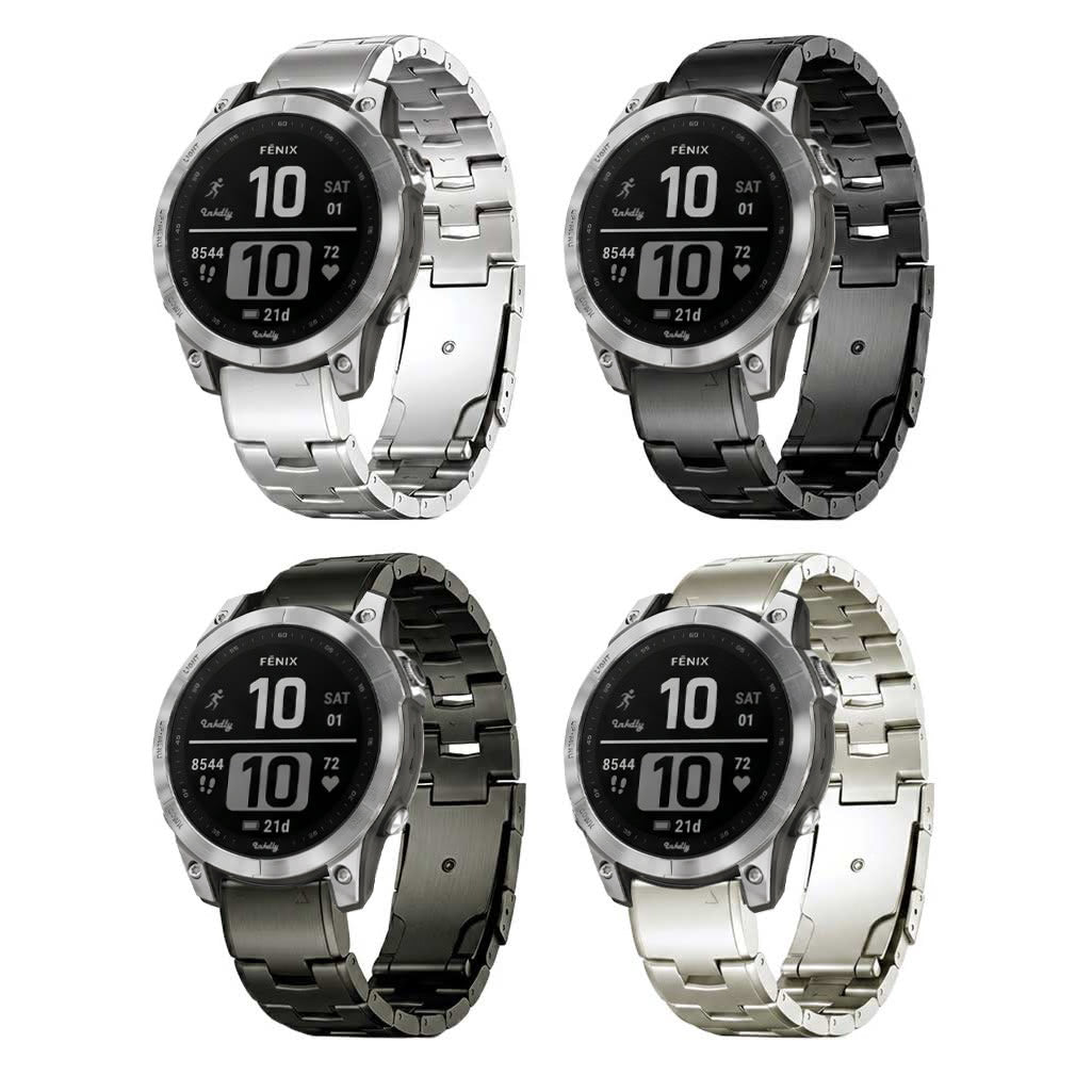 Evo Titanium Garmin Fenix 7 Bands Replacement Quick Change (22mm)