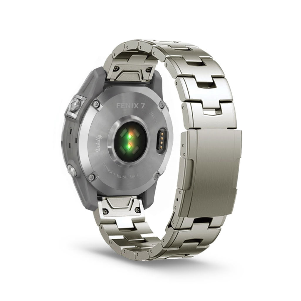 Evo Titanium Garmin Fenix 7 Bands Replacement Quick Change (22mm) Natural