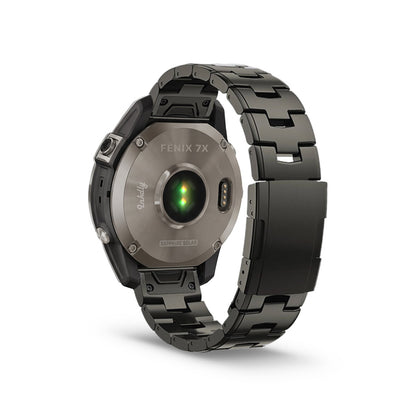 Evo Titanium Garmin Fenix 7X Bands Replacement Quick Change (26mm) Grey