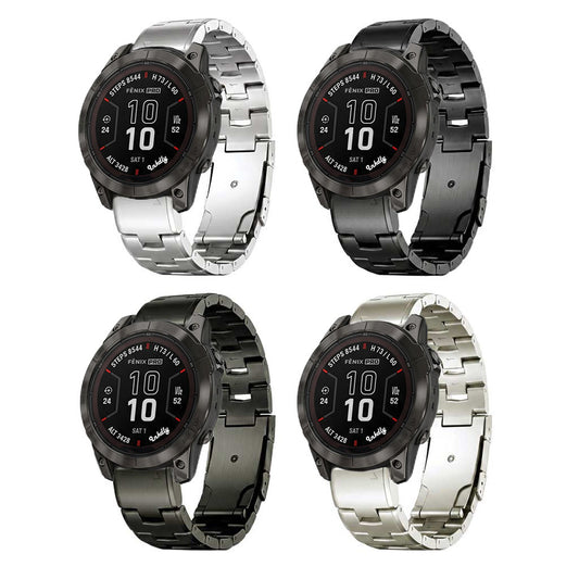 Evo Titanium Garmin Fenix 7X Bands Replacement Quick Change (26mm)