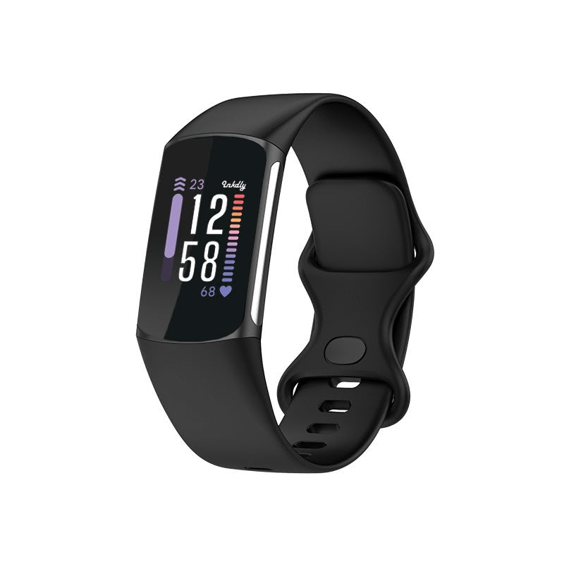 Fitbit Charge 6 Leather Strap (Black)