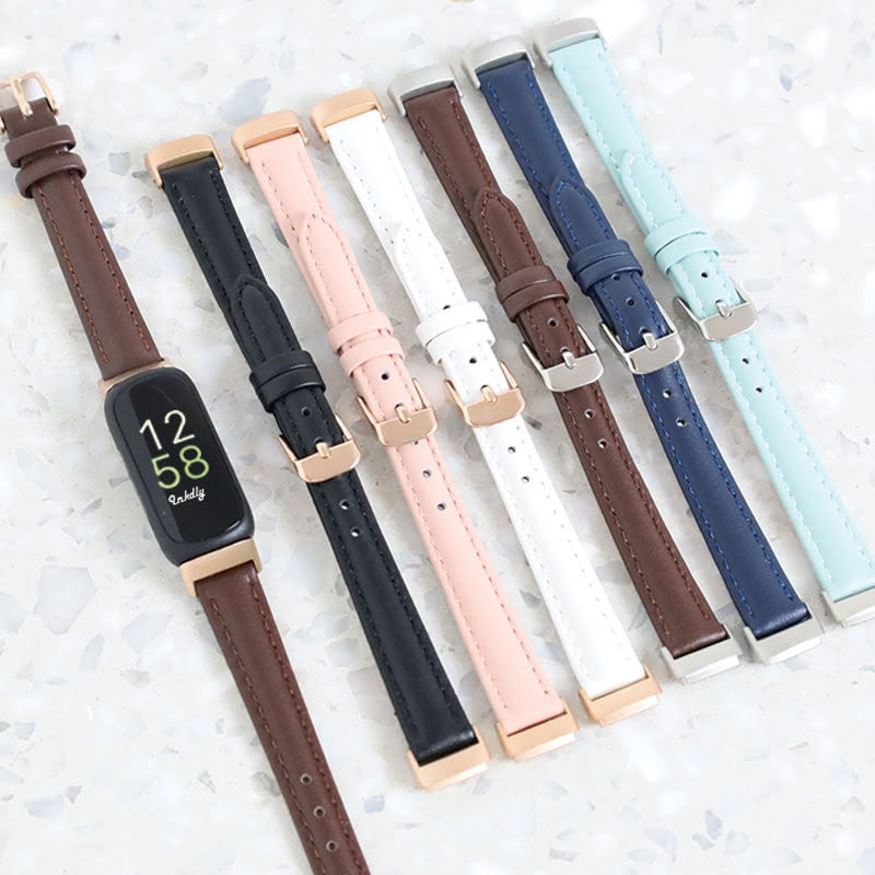 Abbie Leather Fitbit Inspire 3 Bands Replacement Strap