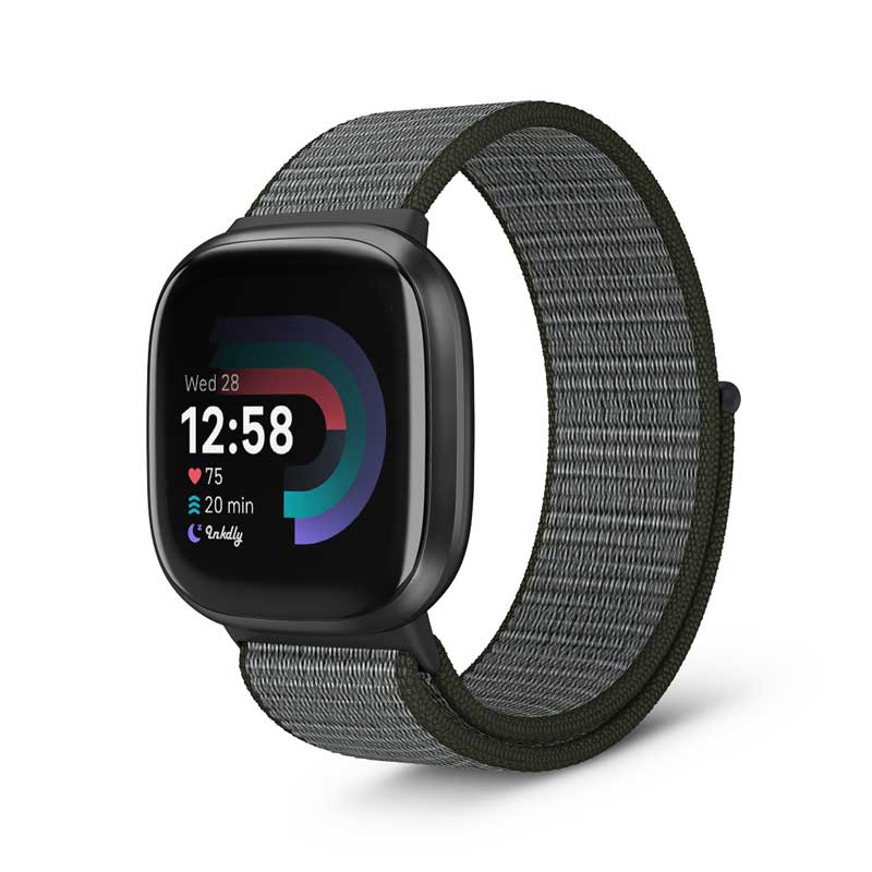 Sports Loop Fitbit Versa 4 & Sense 2 Band Replacement Strap Deep Olive  