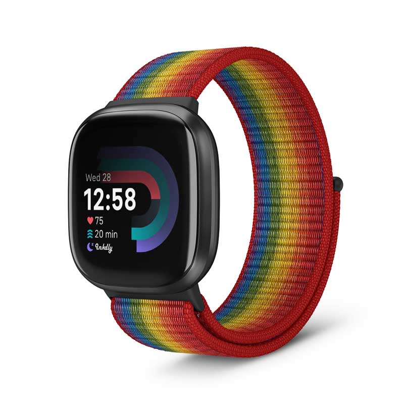 Sports Loop Fitbit Versa 4 & Sense 2 Band Replacement Strap Rainbow  