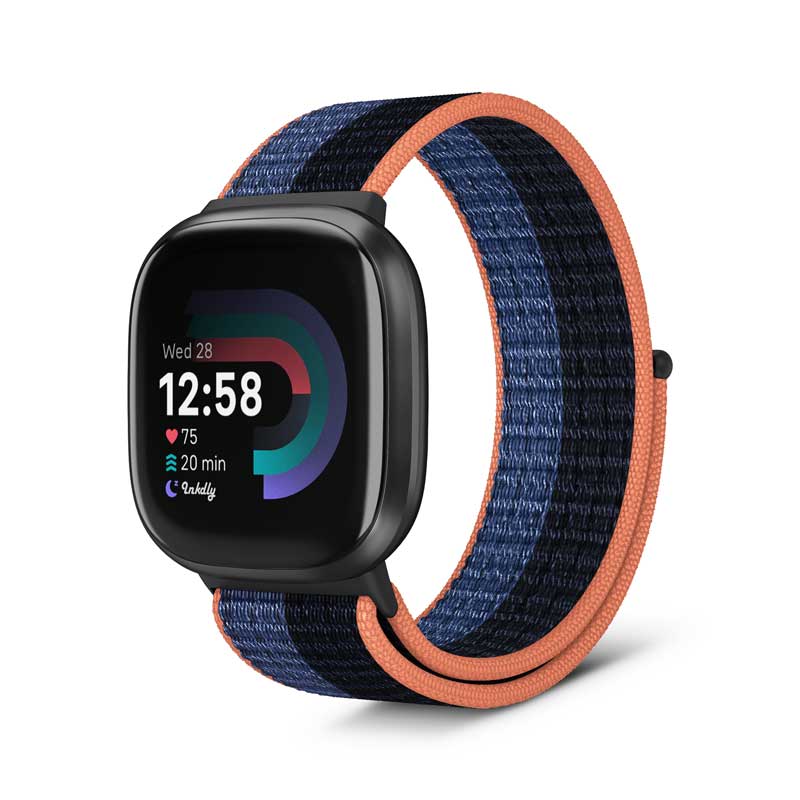 Sports Loop Fitbit Versa 4 & Sense 2 Band Replacement Strap Sparrow Feather Blue  