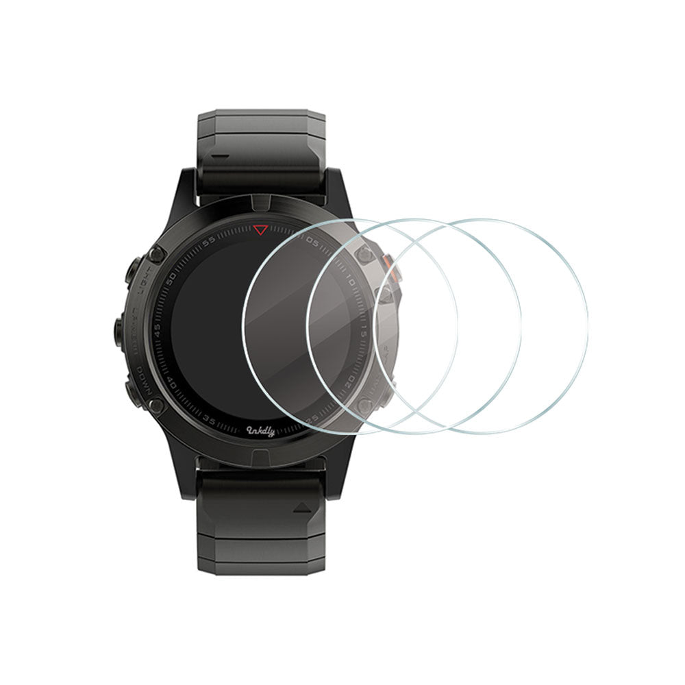 Tempered Glass Garmin Fenix 5 Screen Protector Kit Clear 3pcs