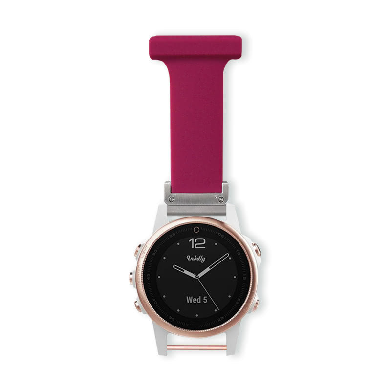 Garmin Fenix 5S Nurse Fob Clip Quick Change (20mm) Wine Red