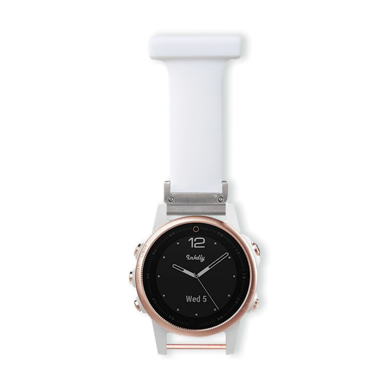 Garmin Fenix 5S Nurse Fob Clip Quick Change (20mm) White