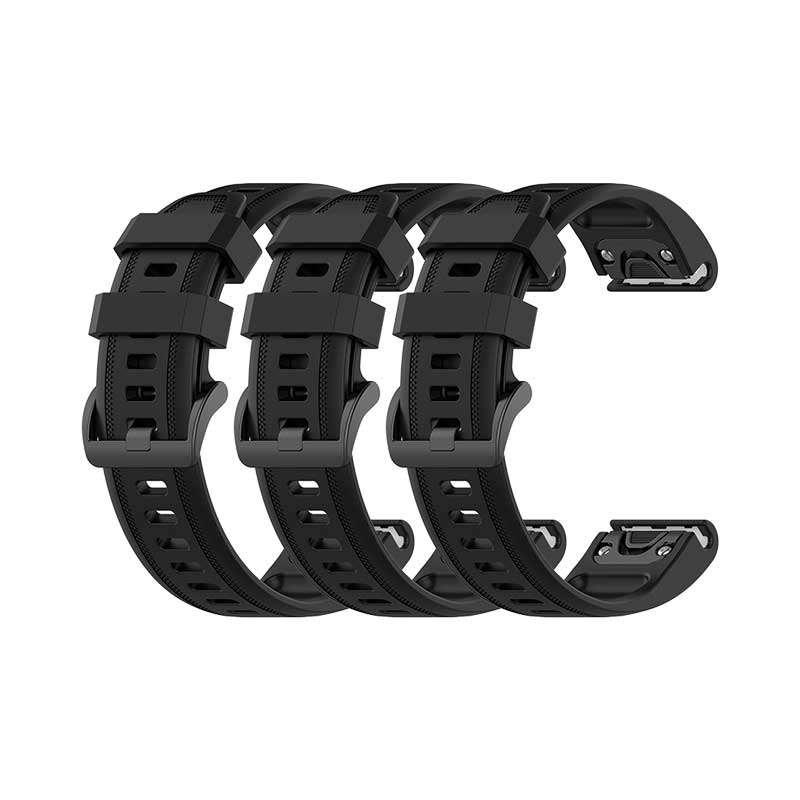 Garmin Fenix 6S Bands Replacement Quick Change (20mm) Black (3-Pack)