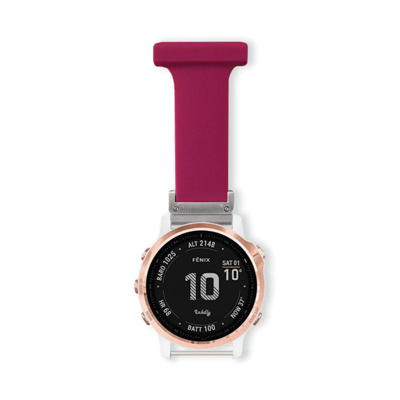 Garmin Fenix 6S Nurse Fob Clip Quick Change (20mm) Wine Red