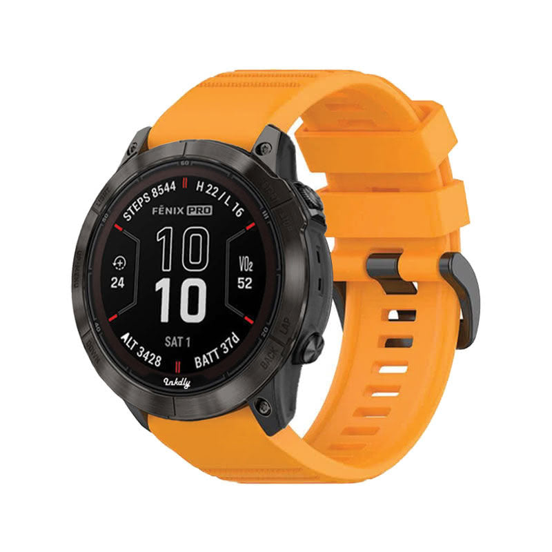 Tankd Garmin Fenix 7X Bands Replacement Straps (26mm) Amber Yellow