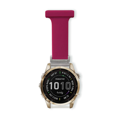 Garmin Fenix 7S Nurse Fob Clip Quick Change (20mm) Wine Red