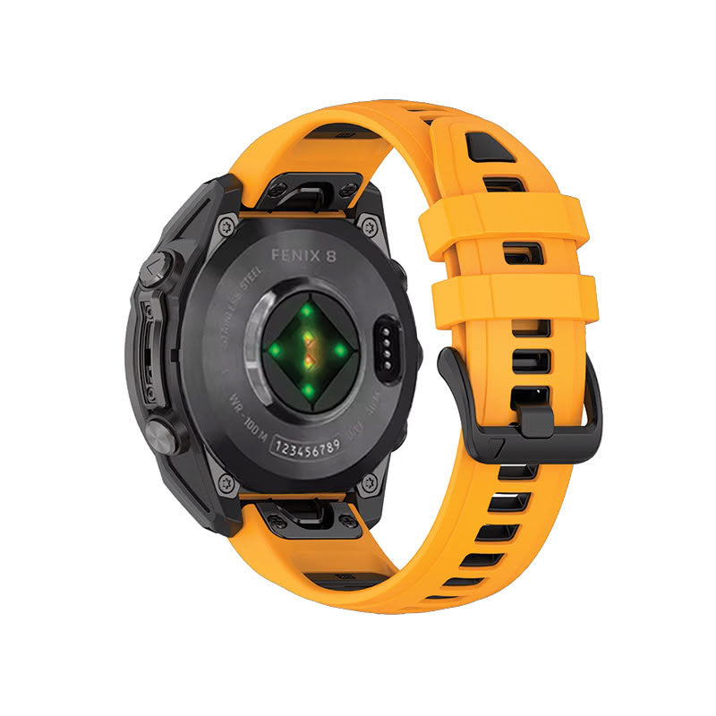 Garmin Fenix 8 Watch Bands Replacement Quick Change 20mm For 43mm Watch Orange + Black