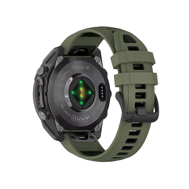 Garmin Fenix 8 Watch Bands Replacement Quick Change 20mm For 43mm Watch Army Green + Black