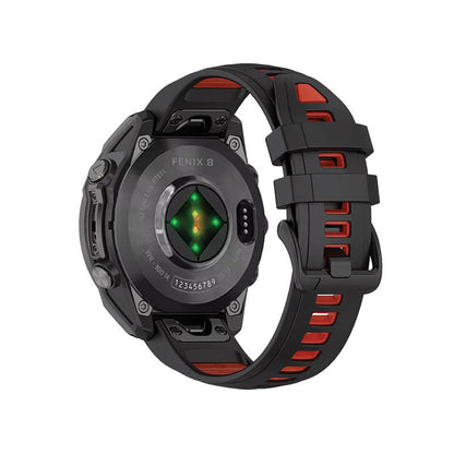 Garmin Fenix 8 Watch Bands Replacement Quick Change 20mm For 43mm Watch Black + Red