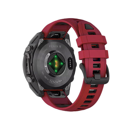Garmin Fenix 8 Watch Bands Replacement Quick Change 20mm For 43mm Watch Red + Black