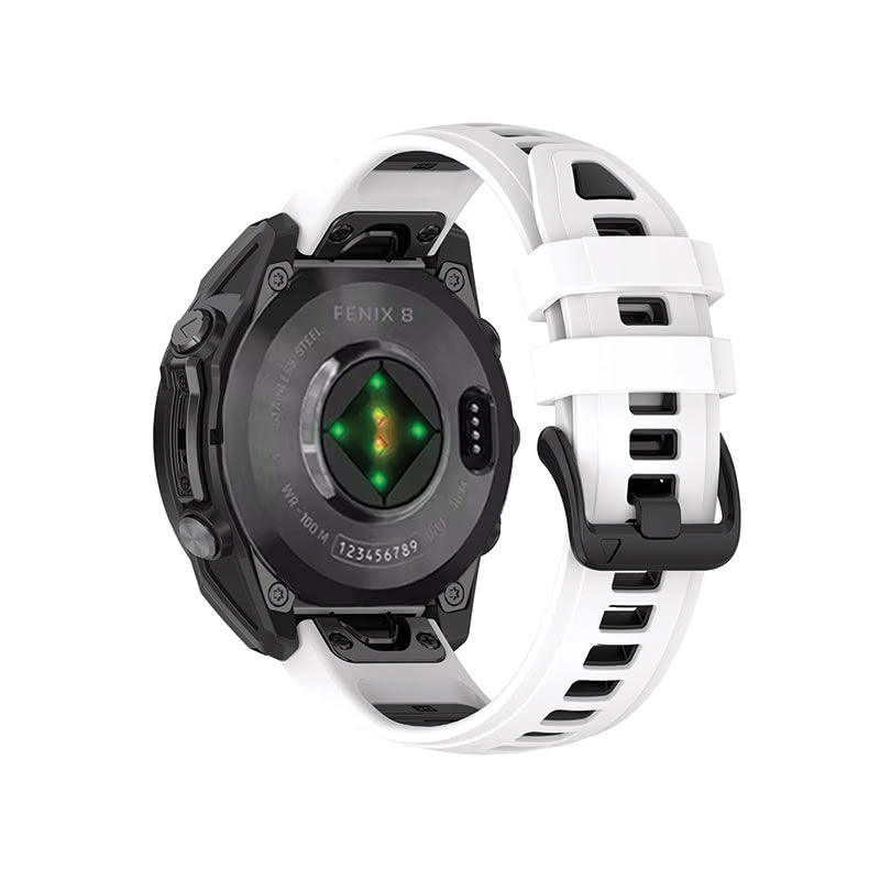 Garmin Fenix 8 Watch Bands Replacement Quick Change 20mm For 43mm Watch White + Black