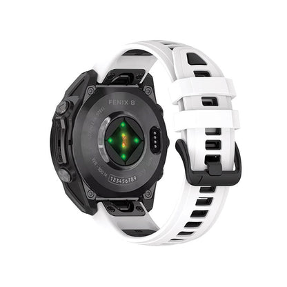 Garmin Fenix 8 Watch Bands Replacement Quick Change 20mm For 43mm Watch White + Black
