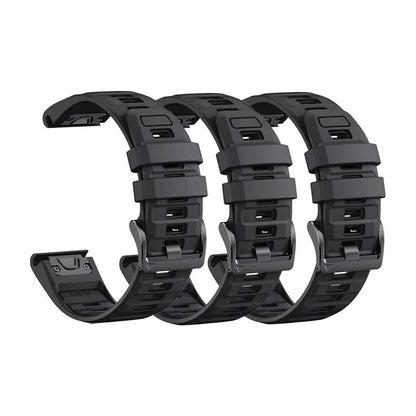 Garmin Fenix 8 Watch Bands Replacement Quick Change 22mm For 47mm Watch Black (3-Pack)
