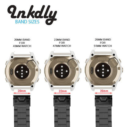 Boss Stainless Garmin Fenix 8 Watch Bands Replacement Quick Change