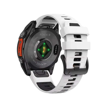 Garmin Fenix 8 Watch Bands Replacement Quick Change 22mm For 47mm Watch White + Black