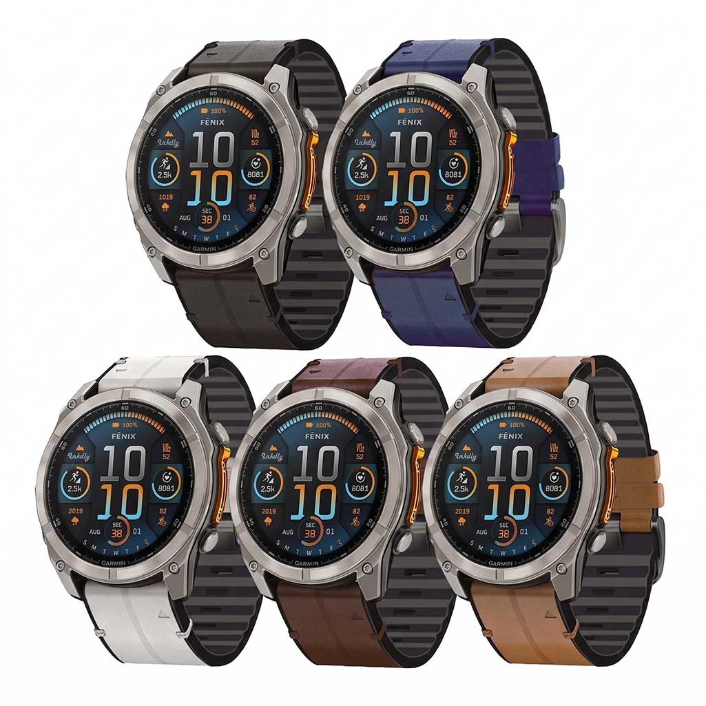 Leather Garmin Fenix 8 Watch Bands Replacement Quick Change