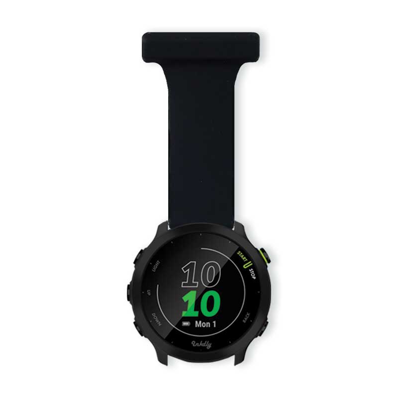 Garmin Forerunner 55 & 245 Nurse Fob Clip (20mm) Black