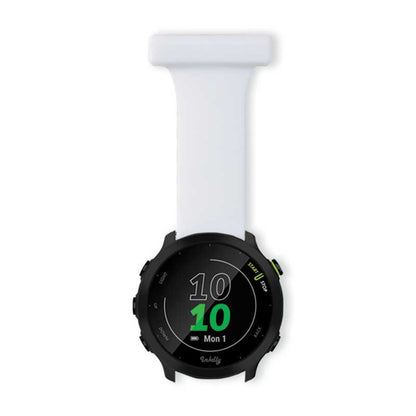 Garmin Forerunner 55 & 245 Nurse Fob Clip (20mm) White