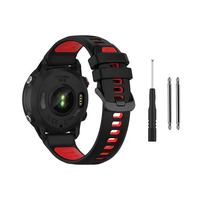 Garmin Forerunner 955 Bands Replacement with Spring Bars (22mm) Black + Red