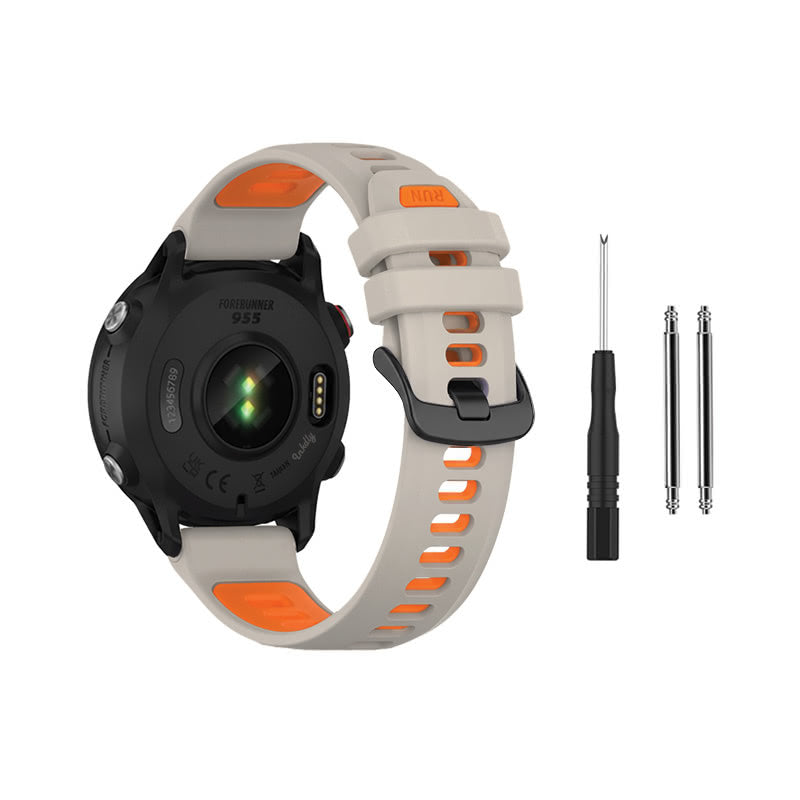 Garmin Forerunner 955 Bands Replacement with Spring Bars (22mm) Sand Orange