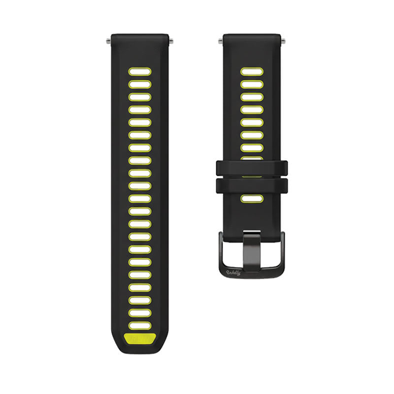 Garmin Forerunner 965 Bands Replacement with Spring Bars (22mm) Black + Lime