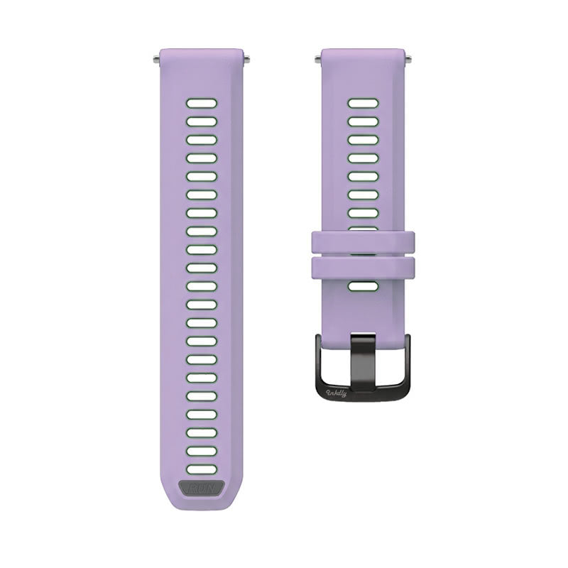 Garmin Forerunner 965 Bands Replacement with Spring Bars (22mm) Purple + Black